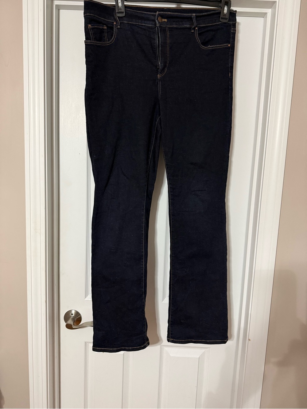 Ann Taylor Slim Boot Jeans Dark Wash Size 14